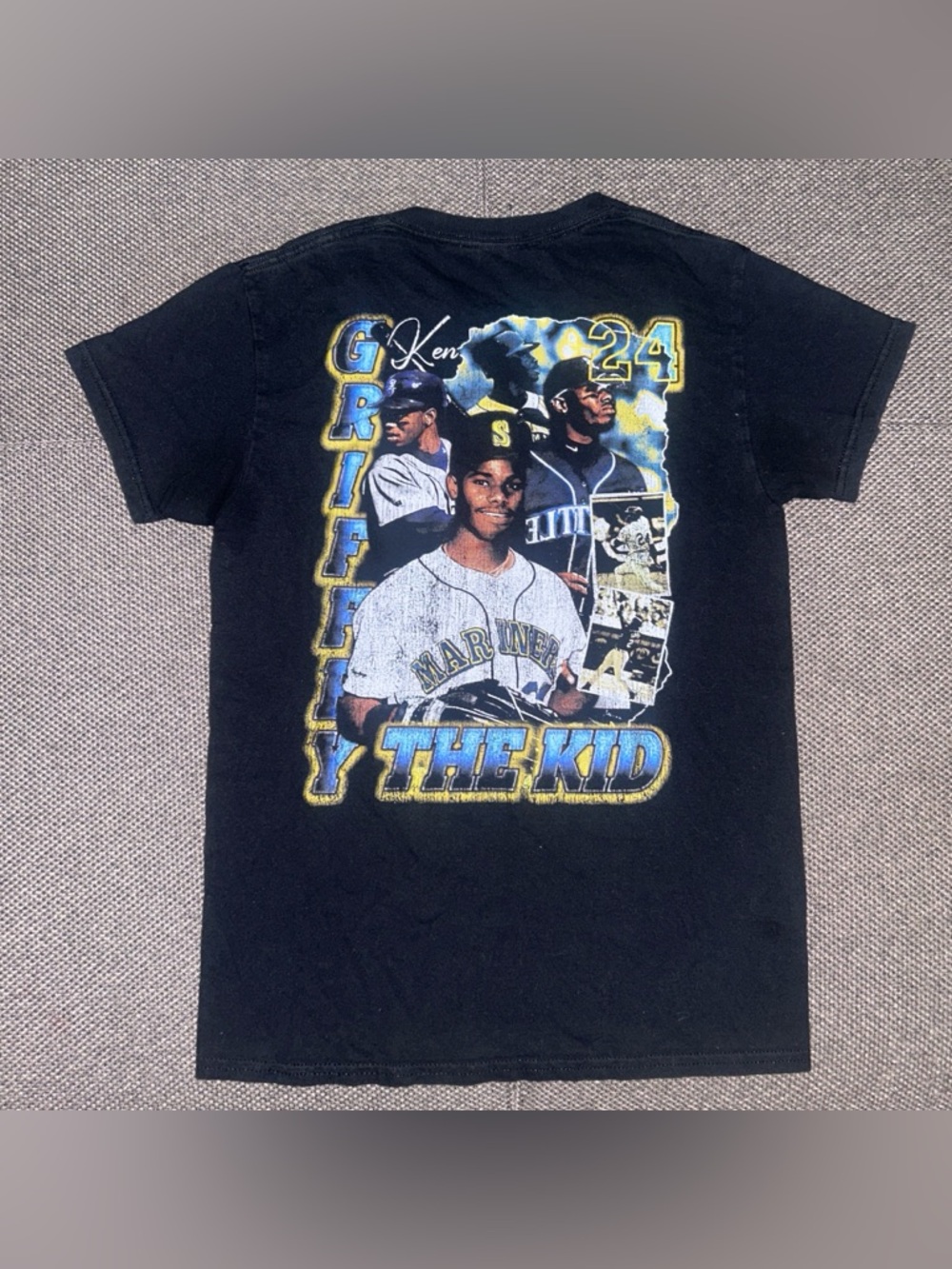 Rare 90s/00s Ken Griffey Jr. Baseball Rap Tee